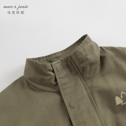 马克珍妮秋装新款 男童户外风山系小标宽松立领外套231539 商品图3