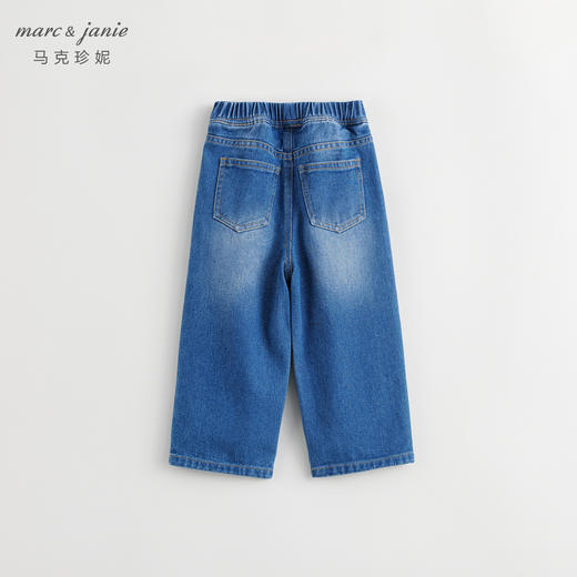 马克珍妮秋装新款 女童时尚纯棉窄口牛仔裤 儿童裤子231728 商品图2