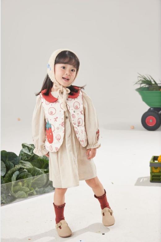 【2023新款】兔兔小布印花草莓口袋马甲 商品图2