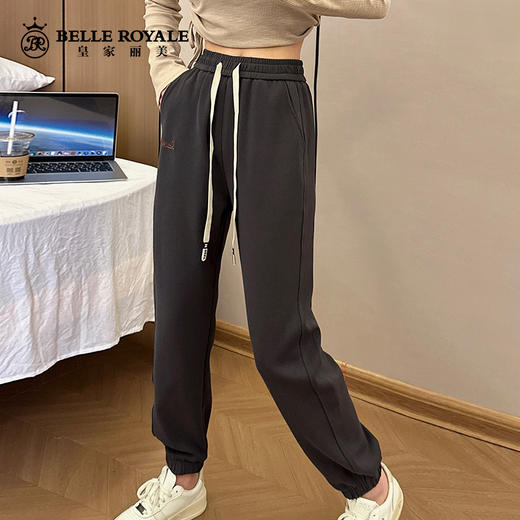 卫裤宽松女薄款束脚抽绳显瘦卫裤春秋季百搭休闲裤子XZ3674 商品图2