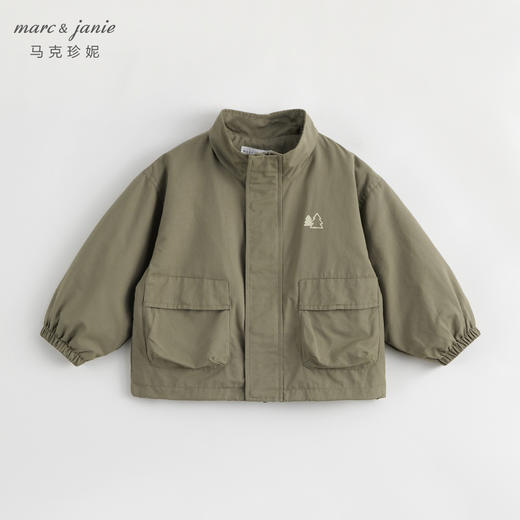 马克珍妮秋装新款 男童户外风山系小标宽松立领外套231539 商品图1