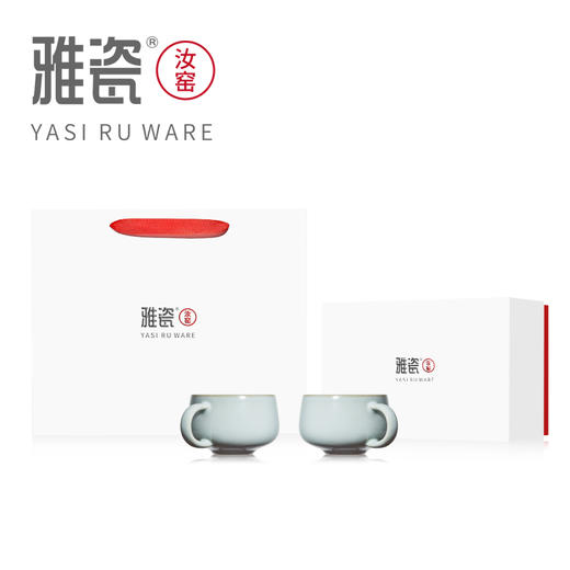 汝窑安然相伴对杯套装  办公杯 商品图5