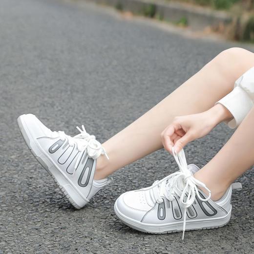 ZHR百搭小白鞋女板鞋子高街ins潮鞋子女鞋软底不累脚厚底鞋休闲鞋 商品图6