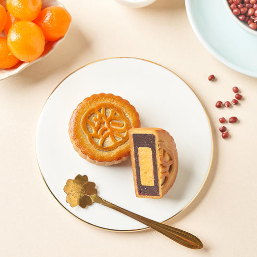 香港锦华 星际赏月620g海风椰丝焦糖玛奇朵巧克力黑芝麻月饼10枚  商品图3