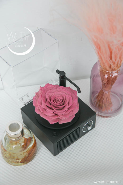 巨型玫瑰永生花蓝牙留声机 商品图2