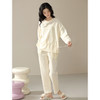 可人儿春秋季柔软棉睡衣女韩版圆领高级感长袖可外穿秋款家居服套装 商品缩略图3