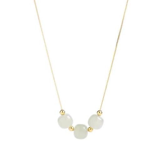 【送黑色礼盒】韩版韩式轻奢小众设计感，田玉项链女神器。转运珠锁骨链，Ins冷淡风劲链现货。潮流时尚，送闺蜜送女朋友甄选！生日礼物七夕情人节礼物！ 商品图6