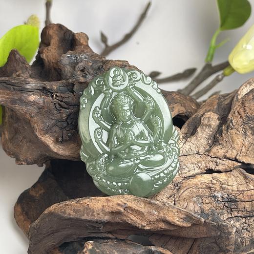 和田玉吊坠-青黄口千手观音 商品图0