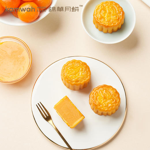 香港锦华 815尊享装1.36kg 流心奶黄豆沙五仁火腿莲蓉中秋月饼 商品图4