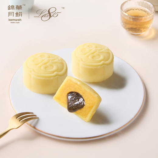 香港锦华 黑松露流心奶黄冰皮月饼400g 商品图2