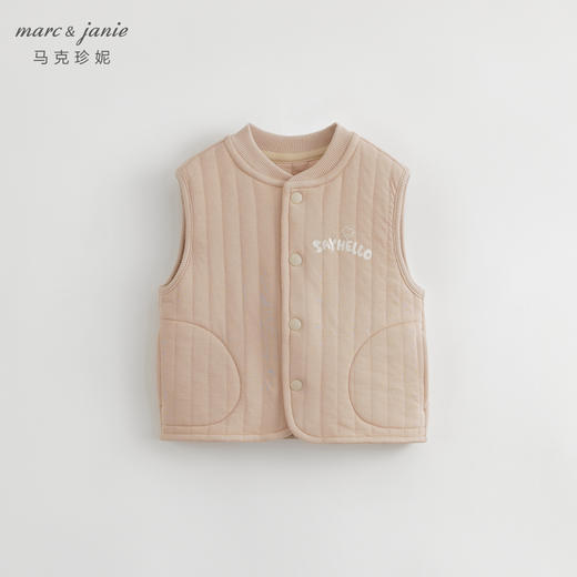 马克珍妮秋装新款 男女童趣味印花全棉无袖马甲 儿童马甲231178 商品图5