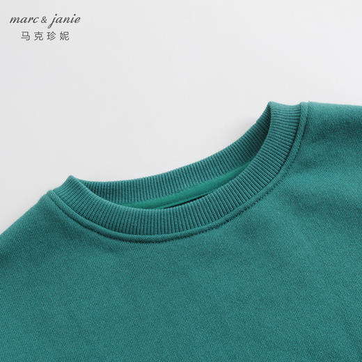 马克珍妮秋装新款 女童拼接碎花下摆宽松卫衣 儿童上衣231603 商品图3