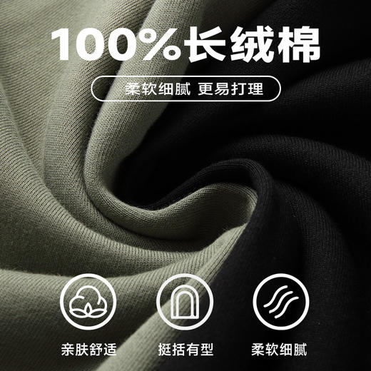 100%棉【新款DSF】大依优型大码圆领卫衣长袖弹力加肥加大胖子上衣男士T恤肥佬打底男装Y 商品图1