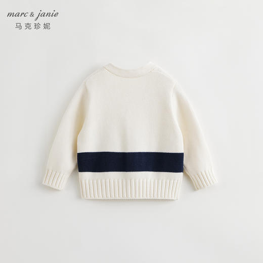 马克珍妮秋装新款 男童趣味外星人提花休闲针织开衫231833 商品图2