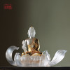 琉璃-生如夏花 琉璃摆件莲花烛台佛龛莲花座佛供佛座 商品缩略图8