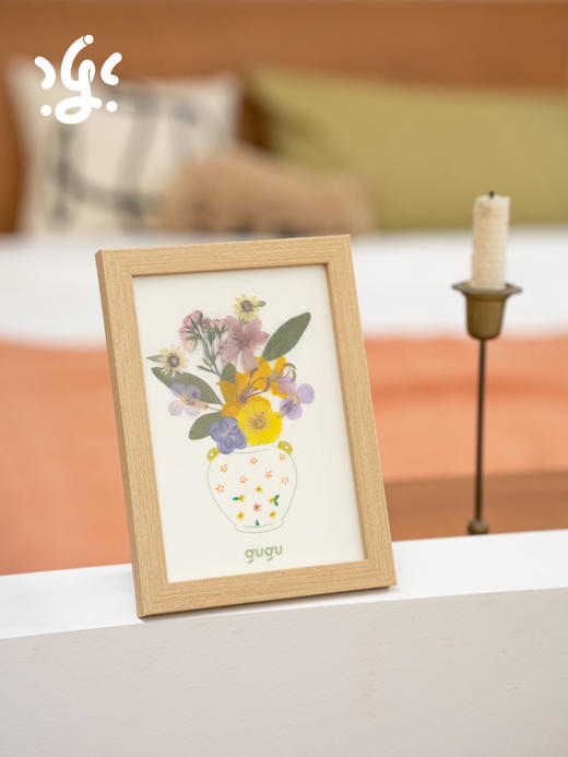 【团购】古古楽gugu 原创DIY花的礼物干花书签教师节礼物画框摆件手工制作 商品图6