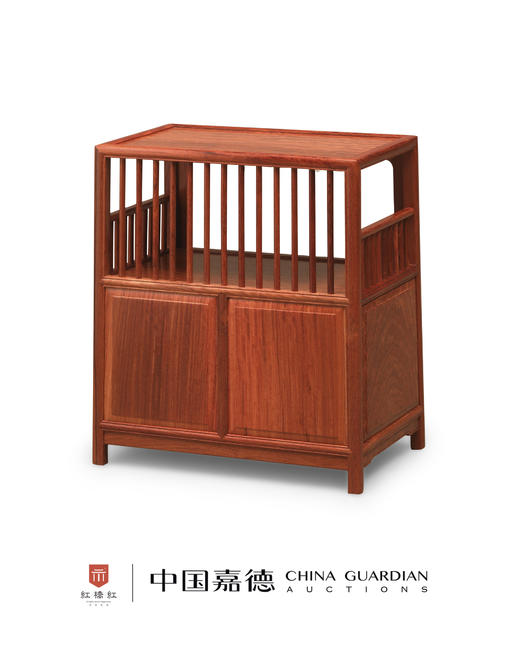红桥红  家具严选  缅甸花梨(大果紫檀）  【39直棂 小茶水柜】 商品图3