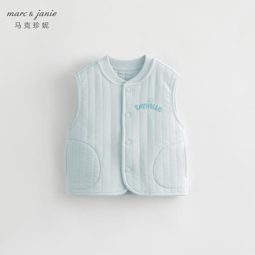 马克珍妮秋装新款 男女童趣味印花全棉无袖马甲 儿童马甲231178 商品图3