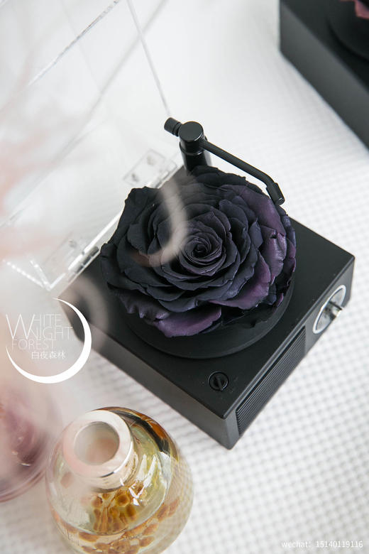 巨型玫瑰永生花蓝牙留声机 商品图6