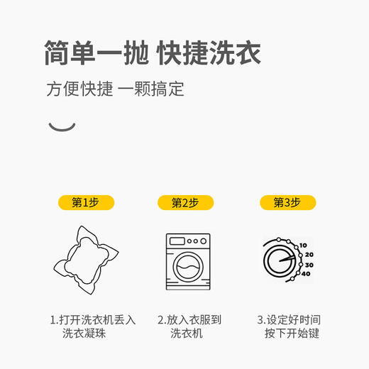 【拍一发二】新品漫花洗衣凝珠，化解衣上污渍，Che底清洁贴士，重现华丽闪耀；20颗量贩装，一颗就能搞定！ 商品图2