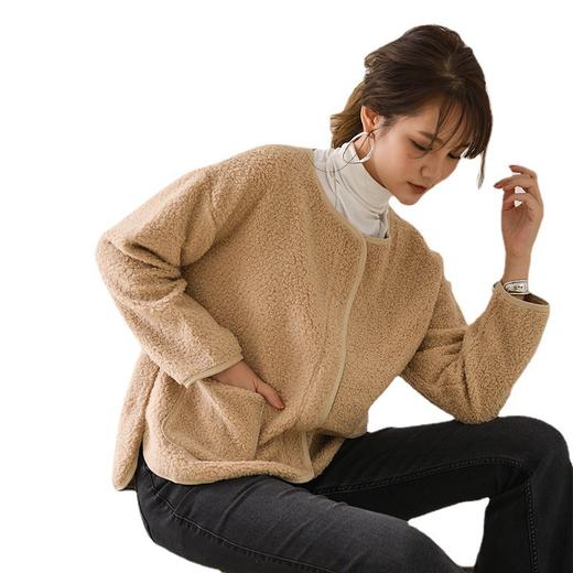 【毛茸茸羊羔女士外套】秋冬日韩保暖 皮毛一体 宽松短款上衣 商品图4