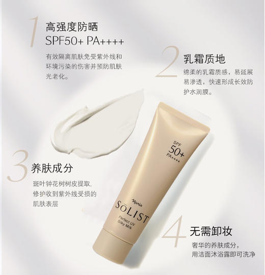 娜丽丝SOLIST水感防晒啫喱乳SPF30 PA+++ 商品图2