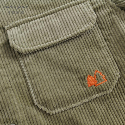 【户外风】马克珍妮秋装新款男童全棉柔软灯芯绒衬衫231838 商品图4