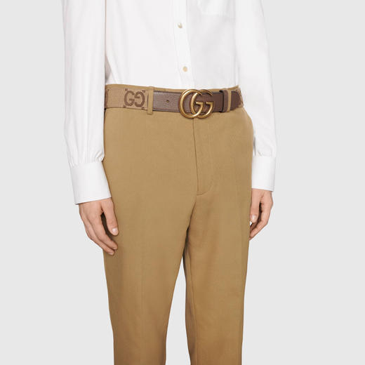 【一】GUCCI 古驰 女士 GG Marmont系列 超级双G宽版腰带 混色 400593 UQLAC 2572 商品图2