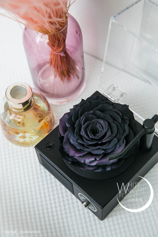 巨型玫瑰永生花蓝牙留声机 商品图1
