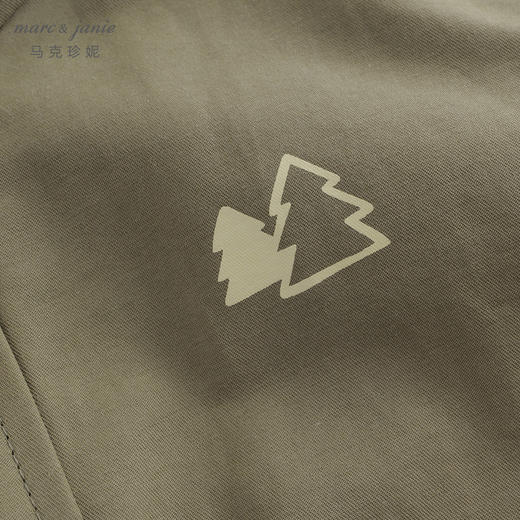 马克珍妮秋装新款 男童户外风山系小标宽松立领外套231539 商品图5