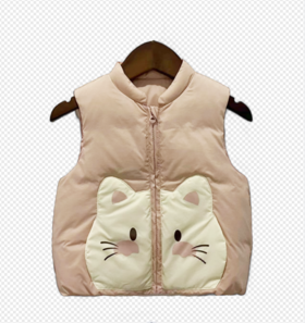 【2023新款】兔兔小布小猫咪贴袋立领马甲