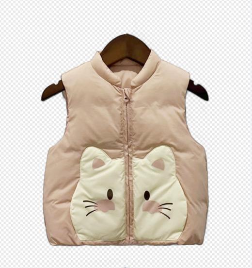 【2023新款】兔兔小布小猫咪贴袋立领马甲 商品图0