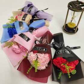 初世间香皂花花束情人节送女友玫瑰肥皂花活动送客户仿真花颜色随机