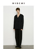 HIDEMI 极简无领设计感收腰立体剪裁一粒扣西装 黑色/深棕色 商品缩略图9