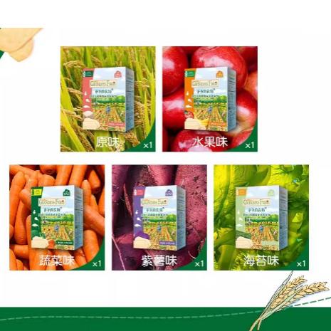 爷爷的农场稻鸭婴儿米饼原味紫薯海苔蔬菜水果磨牙棒宝宝零食YNC-940007/940021/940045/941899/941882 商品图0