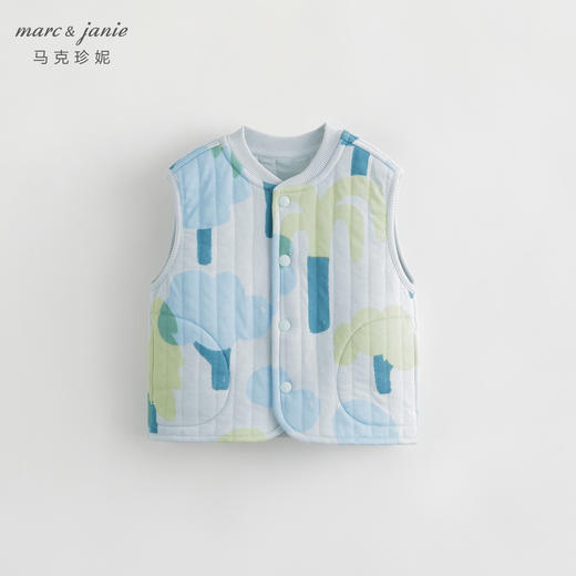 马克珍妮秋装新款 男女童趣味印花全棉无袖马甲 儿童马甲231178 商品图4