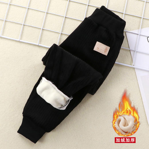 【捡漏价49.9元/2件】儿童运动裤新款男女童宝宝加绒裤子，采用加厚保暖面料，透气舒适，秋冬季外穿必备。休闲款式，适合各种场合穿着li 商品图2