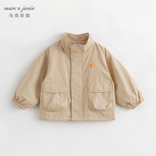 马克珍妮秋装新款 男童户外风山系小标宽松立领外套231539 商品图2