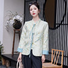 优雅复古风，提花烫金竹叶花短外套女HR-SYY2361-2 商品缩略图3