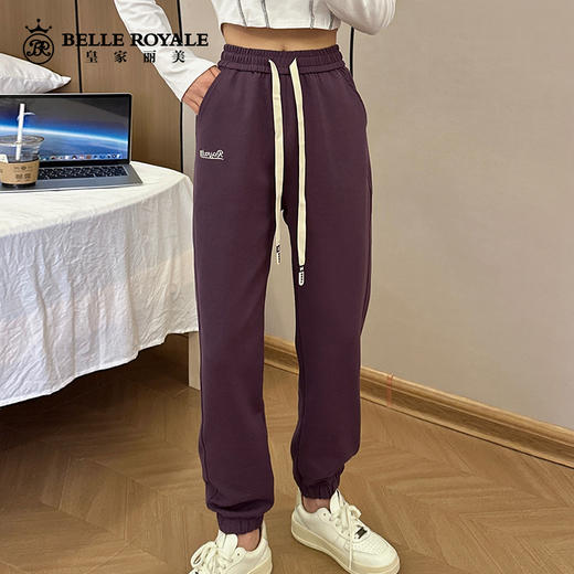 卫裤宽松女薄款束脚抽绳显瘦卫裤春秋季百搭休闲裤子XZ3674 商品图4