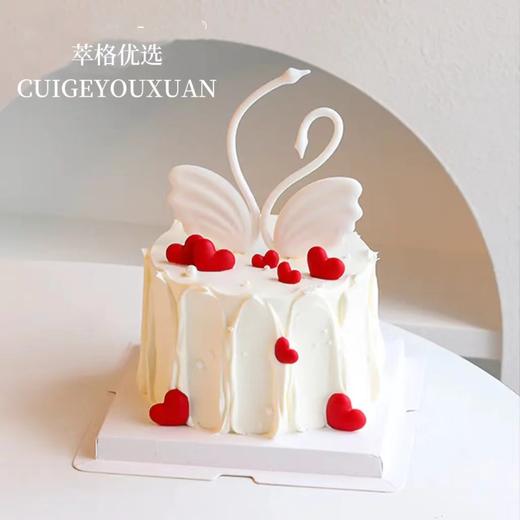 白天鹅 爱情鸟生日蛋糕 商品图1
