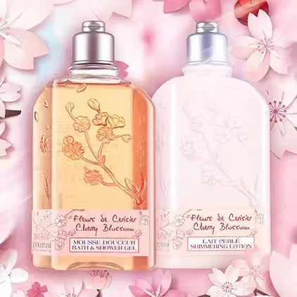 【女神节】1F【欧舒丹】欧舒丹樱花沐浴露身体乳套装香氛补水保湿滋润250ml+250ml