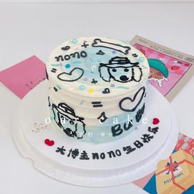 腊肠狗狗简笔画手绘-低糖处理无添加