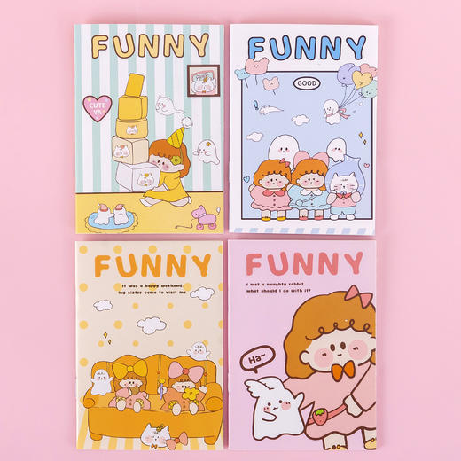 【迷你骑马订本！可爱卡通人物装饰】可爱卡通小本子学习文具用品笔记本记事本活动小礼品LOGO小记事本，它既可以是学习文具，也可以是小礼品，传递你对未来的美好期待。ry 商品图3