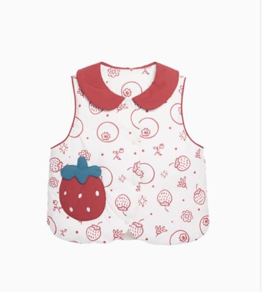 【2023新款】兔兔小布印花草莓口袋马甲 商品图3
