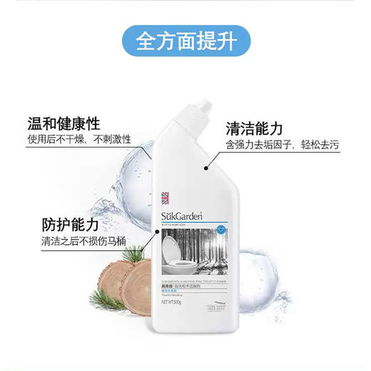 蔬果园阳光松木洁厕剂（强效去垢型）促销装500g*3 商品图2
