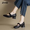 ZHR女鞋小香风浅口单鞋女2023新款ins洋气玛丽珍鞋英伦风小皮鞋女 商品缩略图8