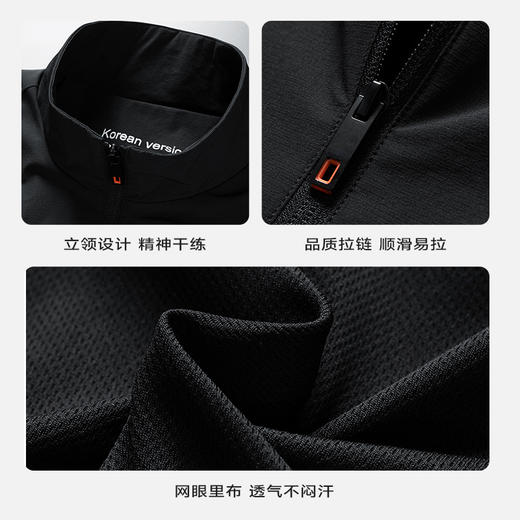 【一口价】【新款DTH】大依优型立领外套男宽松加肥加大码上衣夹克设计商务休闲胖子肥佬弹力透气 商品图3