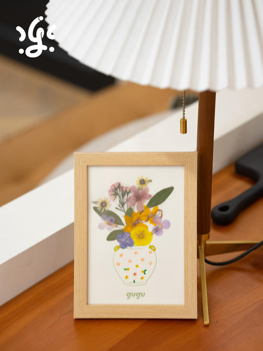 【团购】古古楽gugu 原创DIY花的礼物干花书签教师节礼物画框摆件手工制作 商品图3