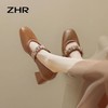 ZHR女鞋小香风浅口单鞋女2023新款ins洋气玛丽珍鞋英伦风小皮鞋女 商品缩略图5